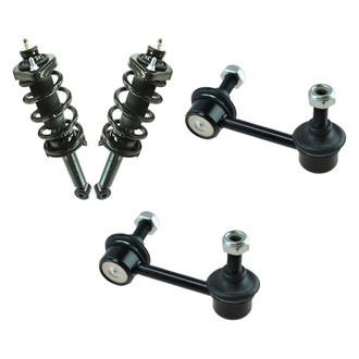 TRQ® - Rear Driver Side Complete Strut Assembly and Stabilizer Bar Link Kit