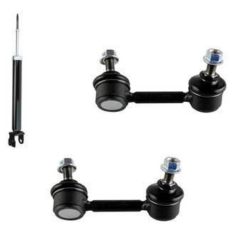 TRQ® - Rear Driver Side Shock Absorber and Stabilizer Bar Link Kit