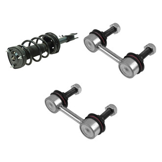 TRQ® - Rear Driver Side Complete Strut Assembly and Stabilizer Bar Link Kit