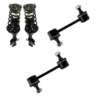 TRQ® - Rear Driver Side Complete Strut Assembly and Stabilizer Bar Link Kit