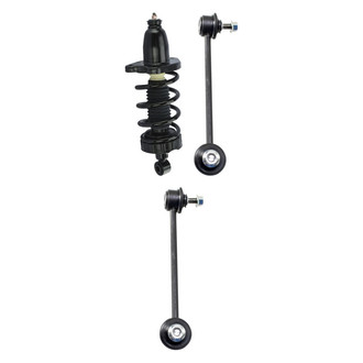 TRQ® - Rear Driver Side Complete Strut Assembly and Stabilizer Bar Link Kit