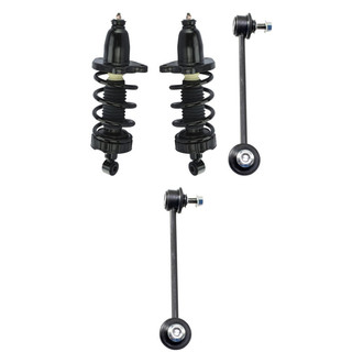 TRQ® - Rear Driver Side Complete Strut Assembly and Stabilizer Bar Link Kit