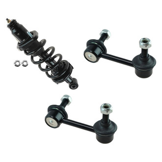 TRQ® - Rear Driver Side Complete Strut Assembly and Stabilizer Bar Link Kit