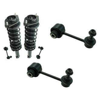 TRQ® - Rear Driver Side Complete Strut Assembly and Stabilizer Bar Link Kit