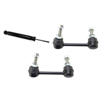 TRQ® - Rear Driver Side Shock Absorber and Stabilizer Bar Link Kit