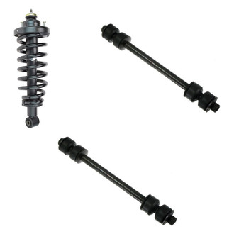 TRQ® - Rear Driver Side Complete Strut Assembly and Stabilizer Bar Link Kit