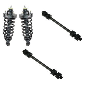 TRQ® - Rear Driver Side Complete Strut Assembly and Stabilizer Bar Link Kit