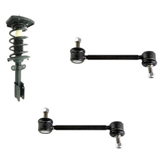TRQ® - Rear Driver Side Complete Strut Assembly and Stabilizer Bar Link Kit