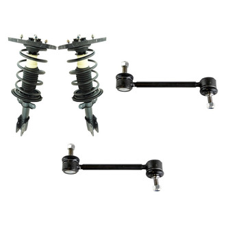 TRQ® - Rear Driver Side Complete Strut Assembly and Stabilizer Bar Link Kit