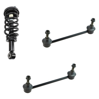 TRQ® - Rear Driver Side Complete Strut Assembly and Stabilizer Bar Link Kit