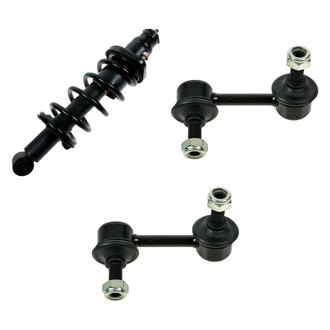 TRQ® - Rear Driver Side Complete Strut Assembly and Stabilizer Bar Link Kit