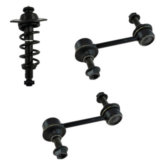 TRQ® - Rear Driver Side Complete Strut Assembly and Stabilizer Bar Link Kit