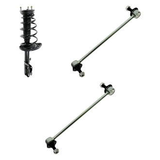 TRQ® - Rear Driver Side Complete Strut Assembly and Stabilizer Bar Link Kit