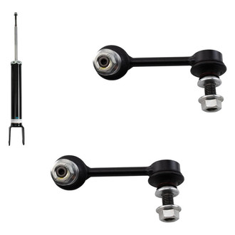 TRQ® - Rear Driver Side Shock Absorber and Stabilizer Bar Link Kit