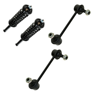 TRQ® - Rear Driver Side Complete Strut Assembly and Stabilizer Bar Link Kit