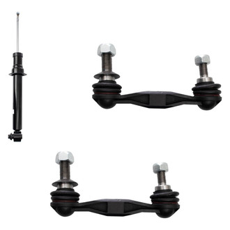 TRQ® - Rear Driver Side Shock Absorber and Stabilizer Bar Link Kit
