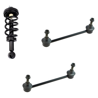 TRQ® - Rear Driver Side Complete Strut Assembly and Stabilizer Bar Link Kit