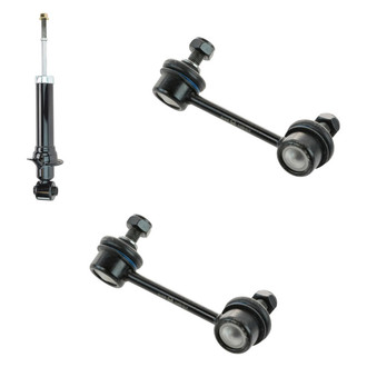 TRQ® - Rear Driver Side Shock Absorber and Stabilizer Bar Link Kit
