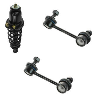 TRQ® - Rear Driver Side Complete Strut Assembly and Stabilizer Bar Link Kit