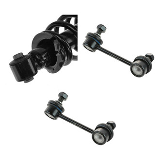 TRQ® - Rear Driver Side Complete Strut Assembly and Stabilizer Bar Link Kit