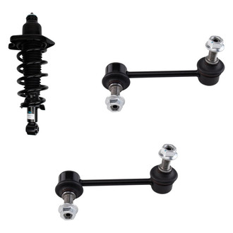 TRQ® - Rear Driver Side Complete Strut Assembly and Stabilizer Bar Link Kit