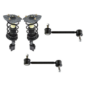 TRQ® - Rear Driver Side Complete Strut Assembly and Stabilizer Bar Link Kit