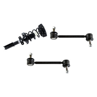 TRQ® - Rear Driver Side Strut and Stabilizer Bar Link Kit