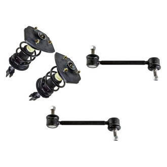 TRQ® - Rear Driver Side Complete Strut Assembly and Stabilizer Bar Link Kit