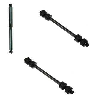 TRQ® - Rear Passenger Side Shock Absorber and Stabilizer Bar Link Kit