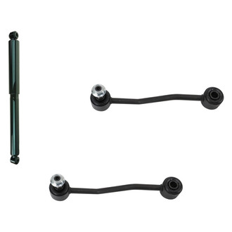 TRQ® - Rear Passenger Side Shock Absorber and Stabilizer Bar Link Kit