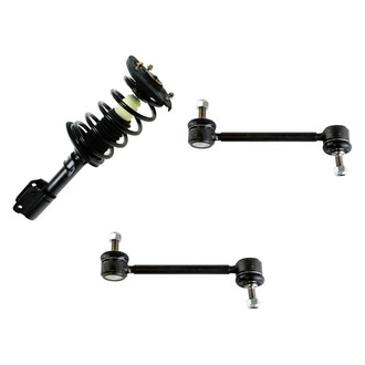 TRQ® - Rear Passenger Side Complete Strut Assembly and Stabilizer Bar Link Kit