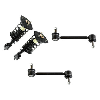 TRQ® - Rear Passenger Side Complete Strut Assembly and Stabilizer Bar Link Kit