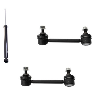 TRQ® - Rear Passenger Side Shock Absorber and Stabilizer Bar Link Kit