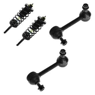 TRQ® - Rear Passenger Side Complete Strut Assembly and Stabilizer Bar Link Kit