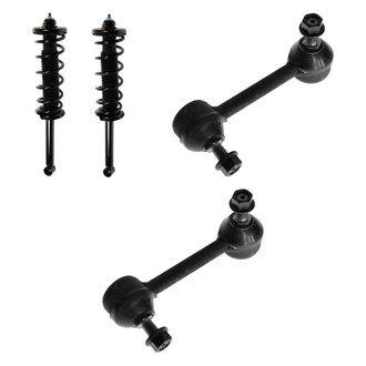 TRQ® - Rear Passenger Side Complete Strut Assembly and Stabilizer Bar Link Kit