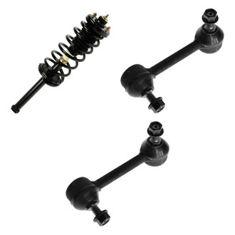 TRQ® - Rear Passenger Side Complete Strut Assembly and Stabilizer Bar Link Kit