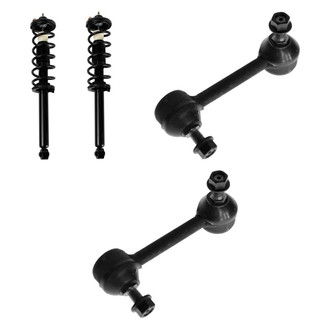 TRQ® - Rear Passenger Side Complete Strut Assembly and Stabilizer Bar Link Kit