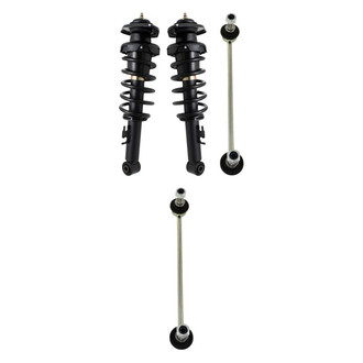 TRQ® - Rear Passenger Side Complete Strut Assembly and Stabilizer Bar Link Kit