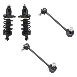 TRQ® - Rear Passenger Side Complete Strut Assembly and Stabilizer Bar Link Kit