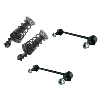TRQ® - Rear Passenger Side Complete Strut Assembly and Stabilizer Bar Link Kit