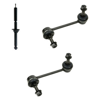 TRQ® - Rear Passenger Side Shock Absorber and Stabilizer Bar Link Kit