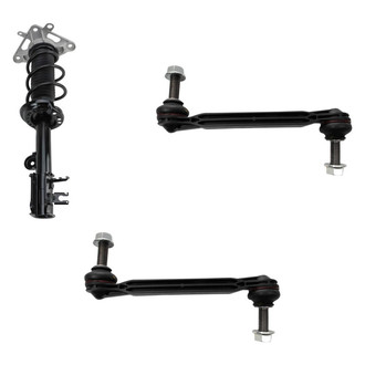TRQ® BNDL-132357 - Rear Passenger Side Strut and Stabilizer Bar Link Kit