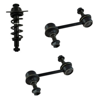 TRQ® - Rear Passenger Side Complete Strut Assembly and Stabilizer Bar Link Kit