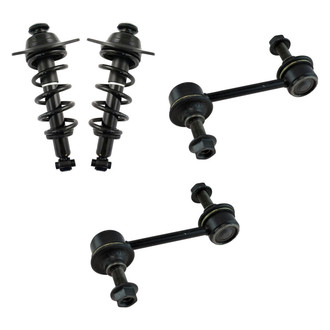 TRQ® - Rear Passenger Side Complete Strut Assembly and Stabilizer Bar Link Kit