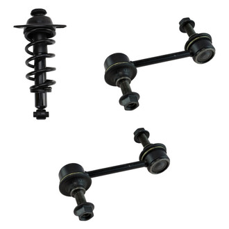 TRQ® - Rear Passenger Side Complete Strut Assembly and Stabilizer Bar Link Kit
