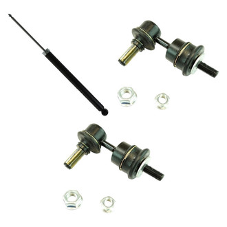 TRQ® - Rear Passenger Side Shock Absorber and Stabilizer Bar Link Kit
