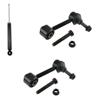 TRQ® - Rear Passenger Side Shock Absorber and Stabilizer Bar Link Kit