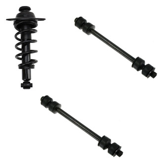 TRQ® - Rear Passenger Side Complete Strut Assembly and Stabilizer Bar Link Kit