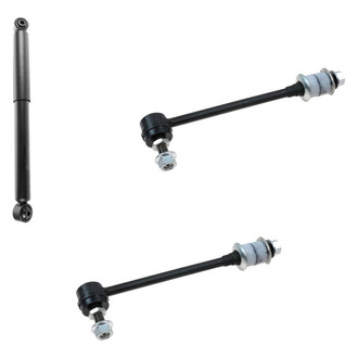 TRQ® - Rear Passenger Side Shock Absorber and Stabilizer Bar Link Kit