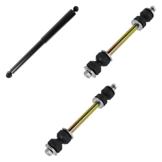 TRQ® - Rear Passenger Side Shock Absorber and Stabilizer Bar Link Kit